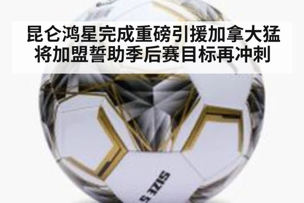 昆仑鸿星完成重磅引援加拿大猛将加盟誓助季后赛目标再冲刺 - 8868 SPORTS